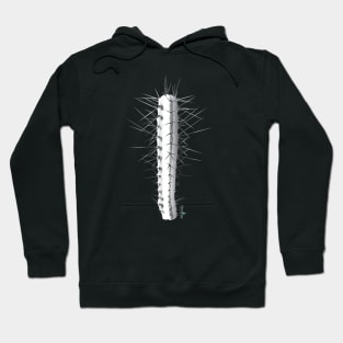 Trichocereus Bridgesii 2 Black & White Hoodie